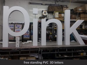 Pink 3D Letters   